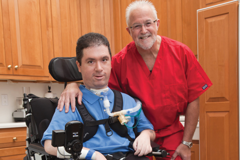 Adam and his BAYADA nurse, Dave photo